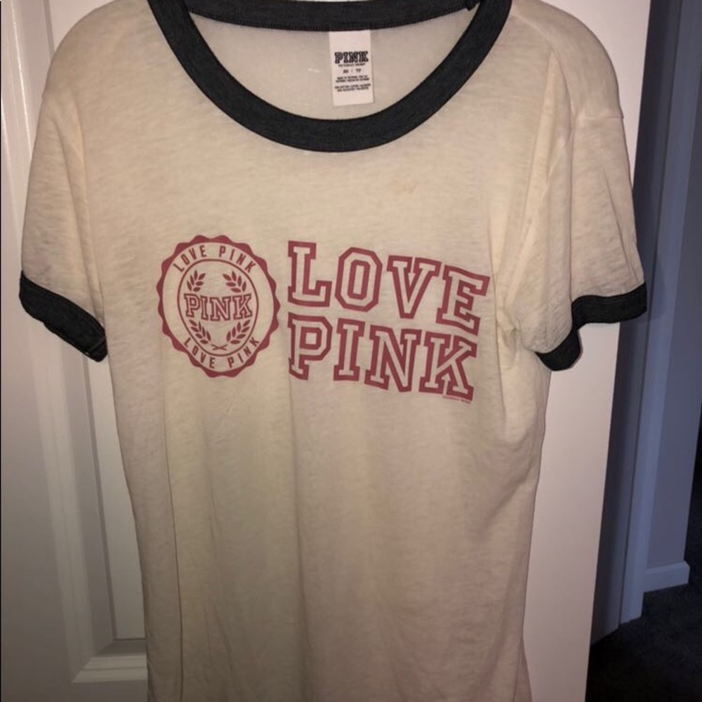 PINK Ringer tee